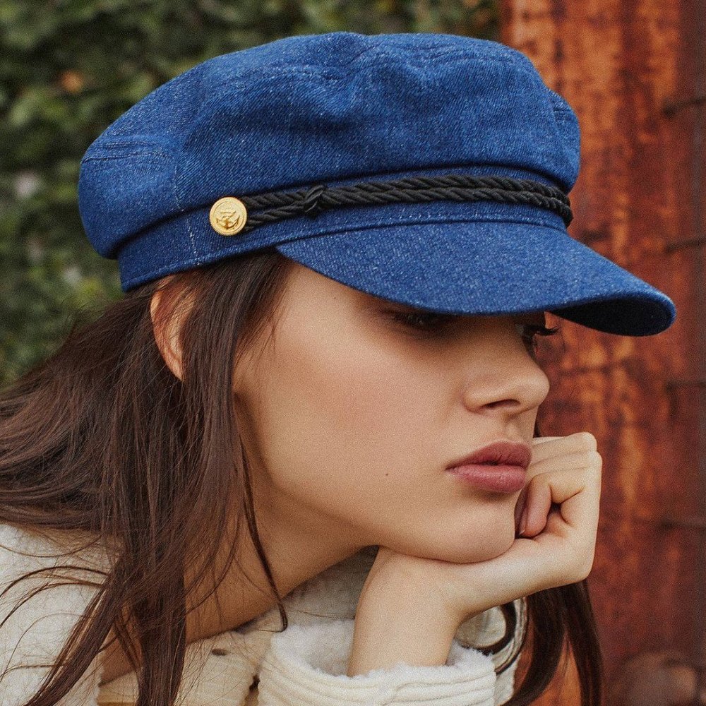 Urban Outfitters Denim Newsboy Cap